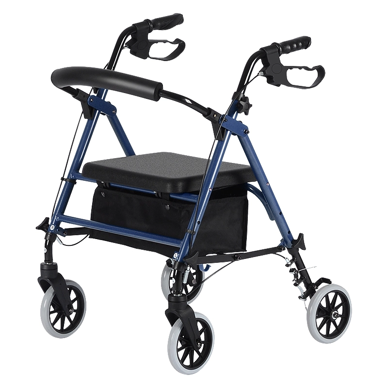 Rollator Walker para idosos caminhando